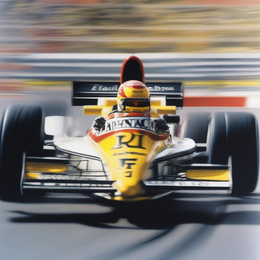 Ayrton Senna trên đường đua