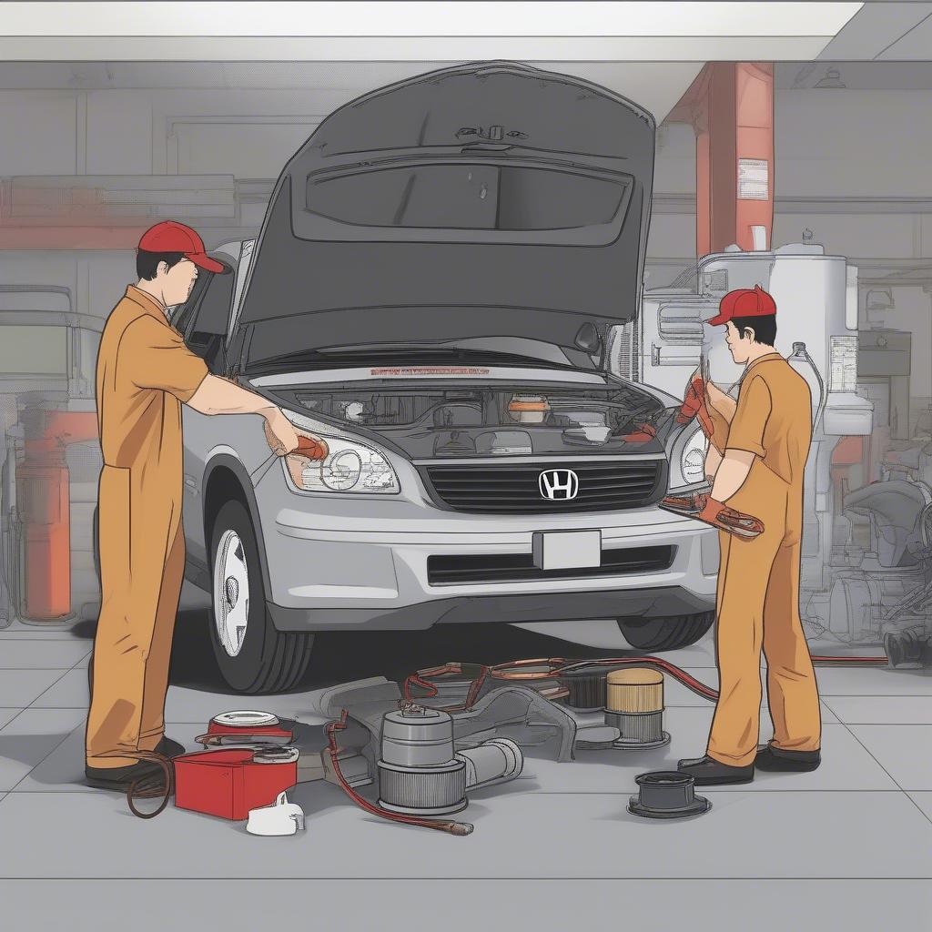 Bảo trì phụ tùng Honda