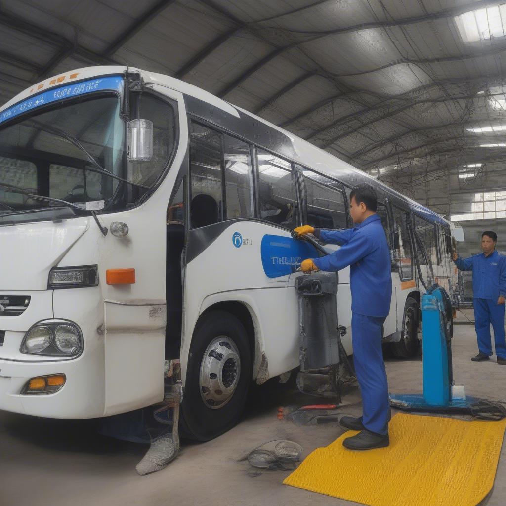 Bảo trì Thaco Bus định kỳ giúp xe vận hành ổn định và an toàn.