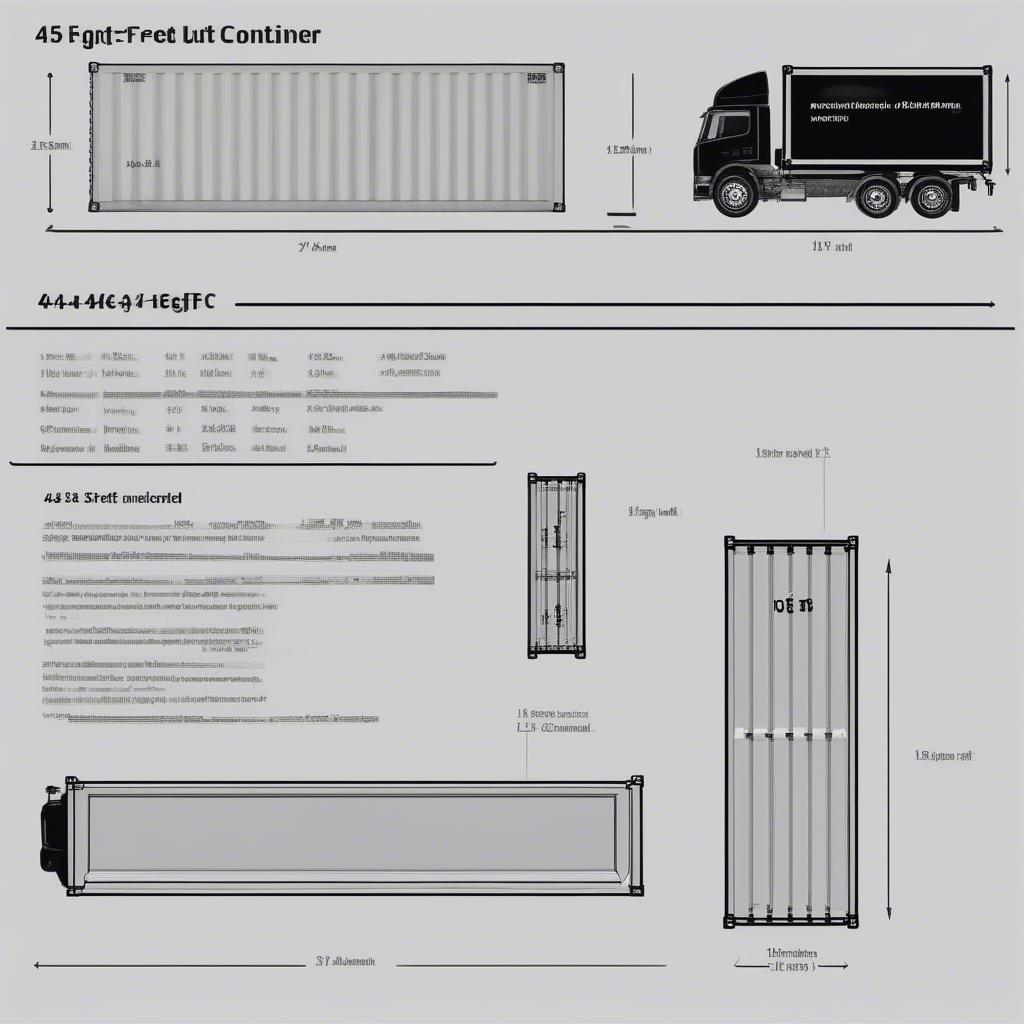 Tổng Chiều Dài Xe Container 45 Feet: Thông Tin Chi Tiết