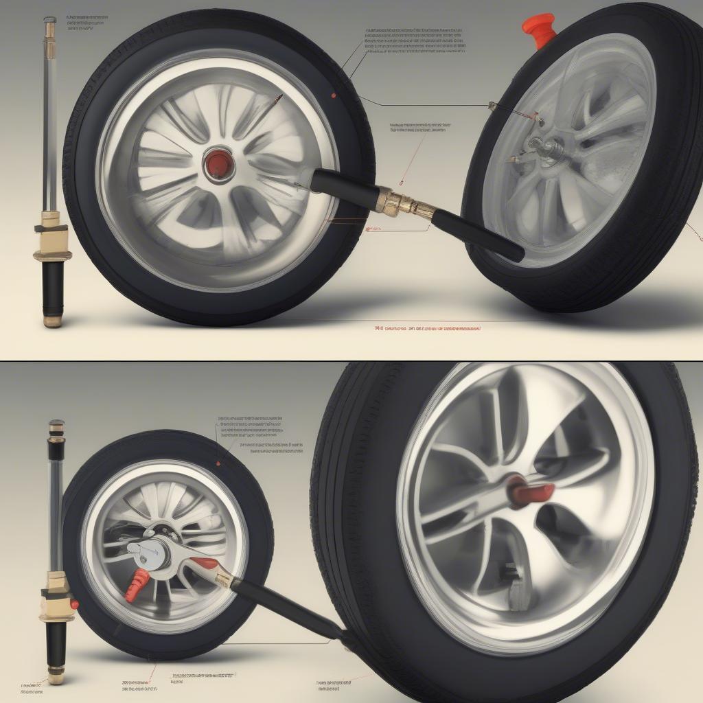 Checking car tire pressure correctly