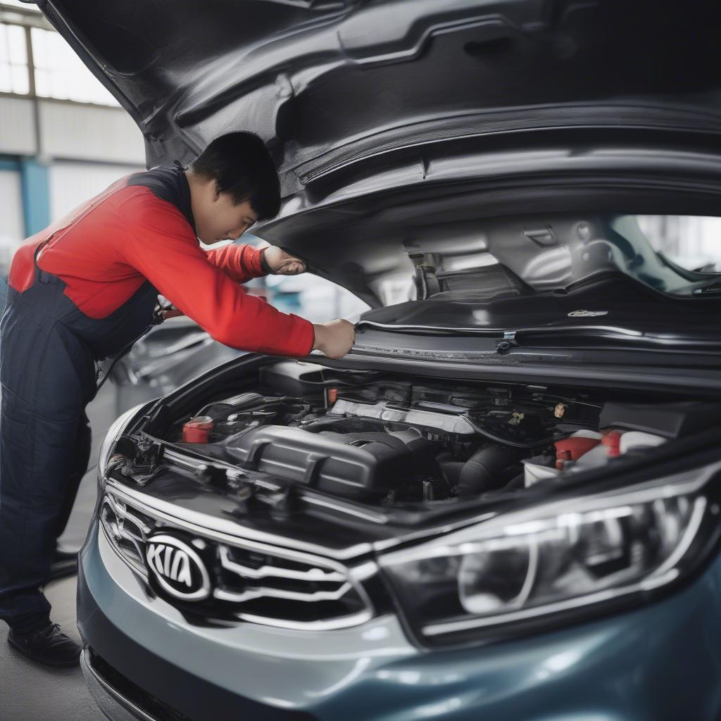 Checking Kia Soluto 2019 Engine