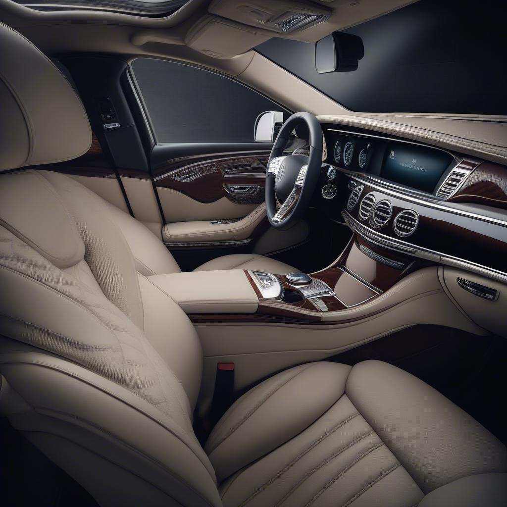 Nội thất sang trọng của Maybach hiện đại