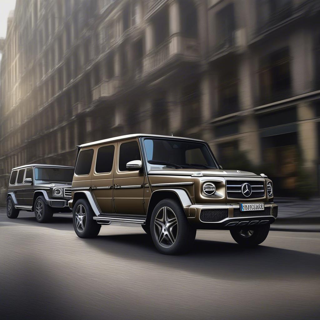 Mercedes G-Class di chuyển trong đô thị