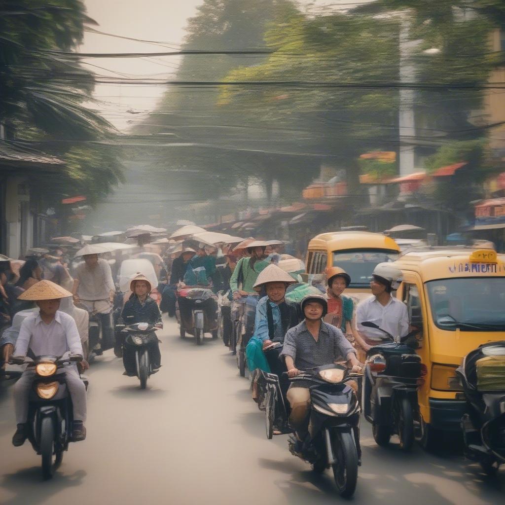 Các phương tiện di chuyển đến cảng Bạch Đằng Hà Nội