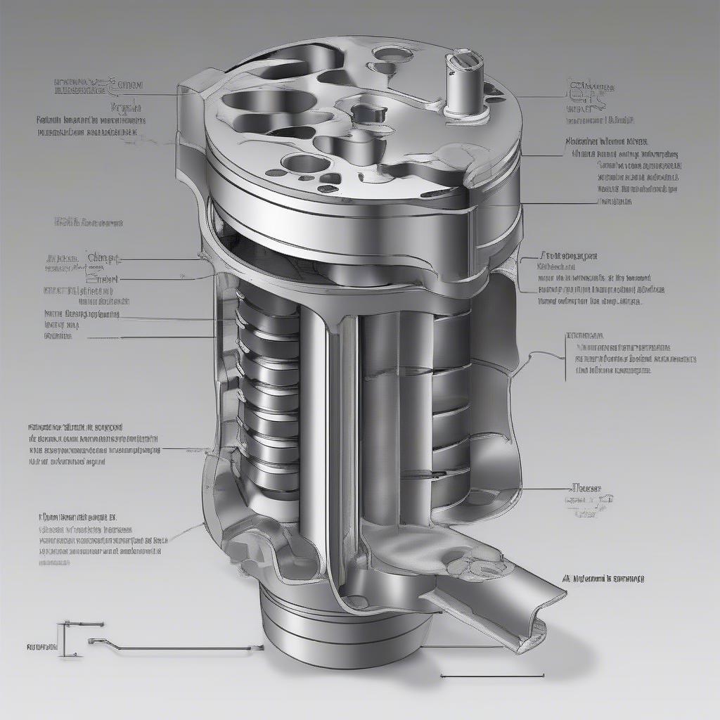 Piston và xi lanh trong động cơ ô tô