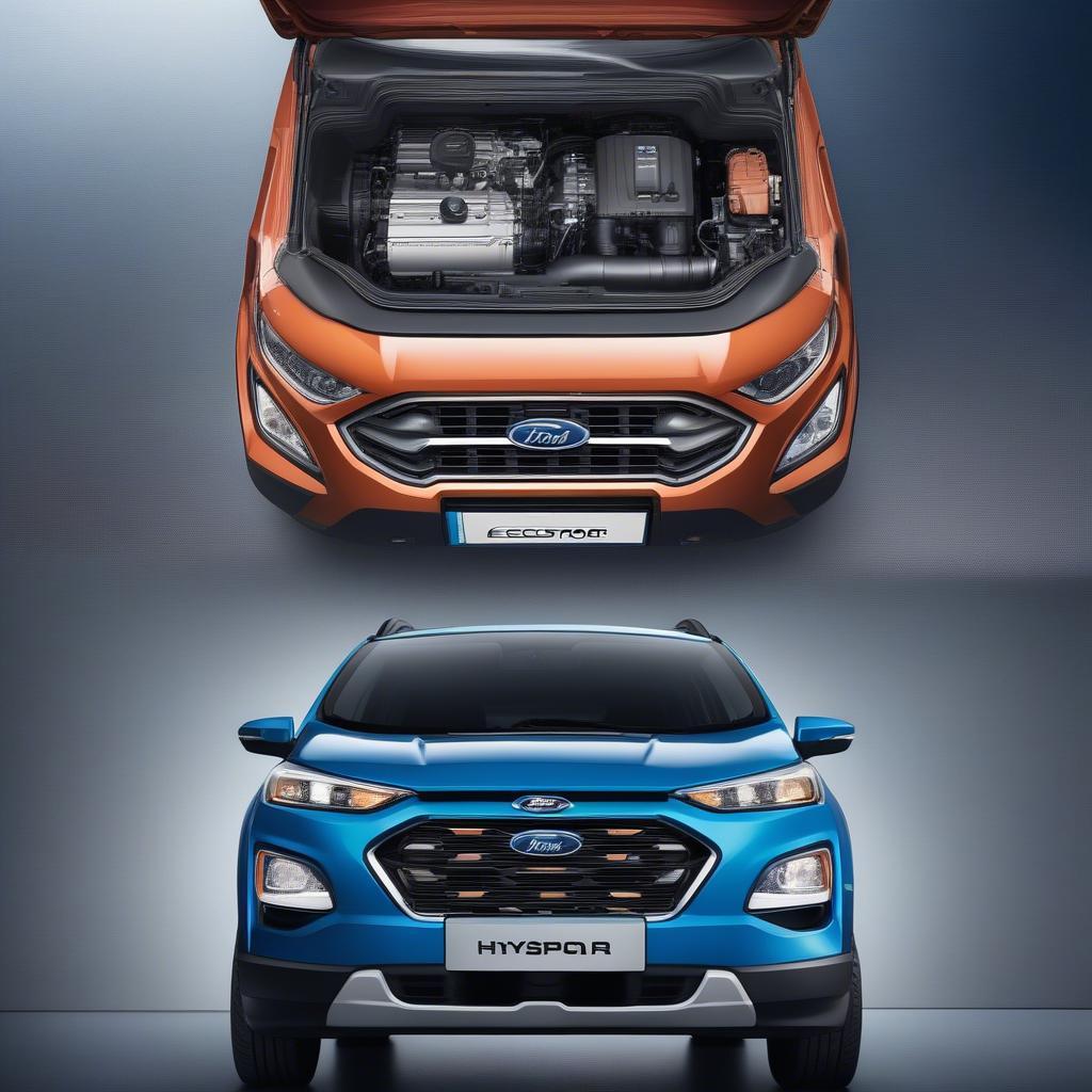 So sánh động cơ Ford EcoSport và Hyundai Kona