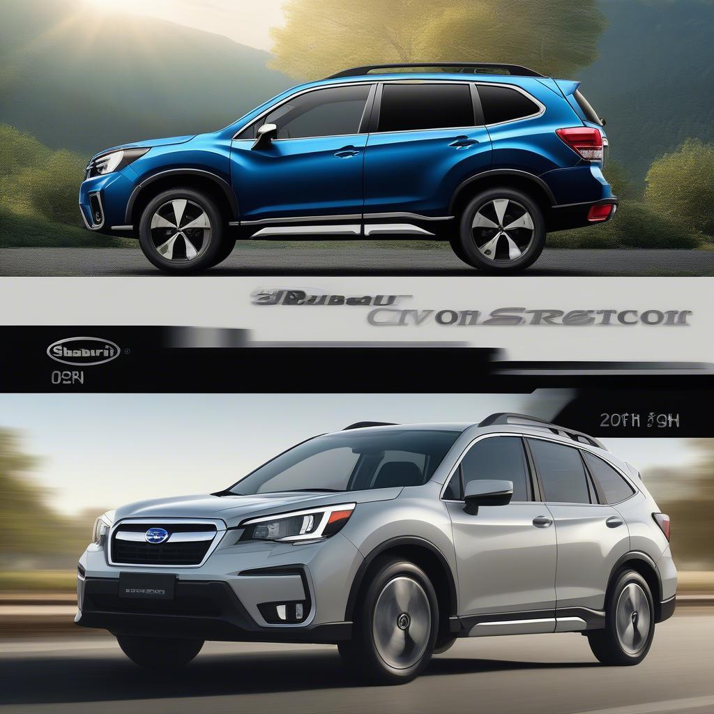 So sánh ngoại thất Subaru Forester và Honda CRV