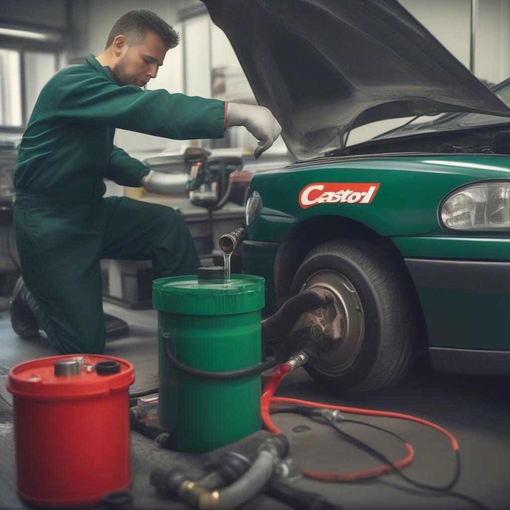 Thay nhớt Castrol