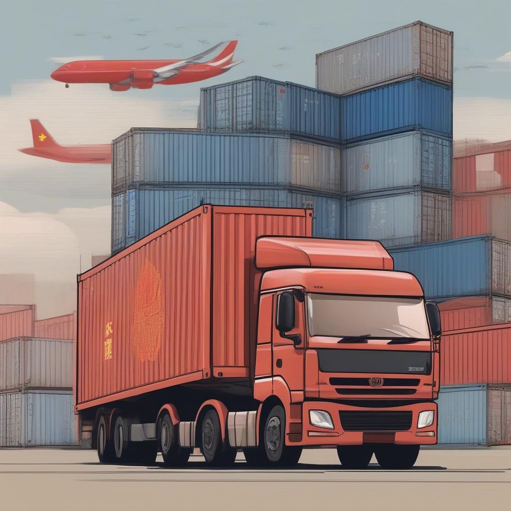 Xe Container Tiếng Trung Là Gì?